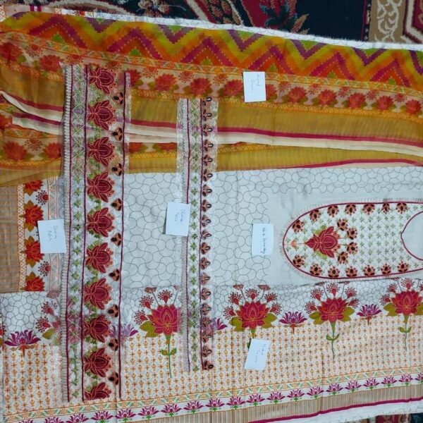 3 Pc Arham Ali Luxury Embroidery Collection - Image 3