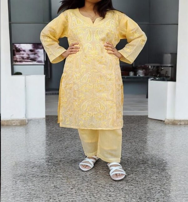 Stitched Heavy Lucknowi Chikankari 2 pc Suite - Image 2