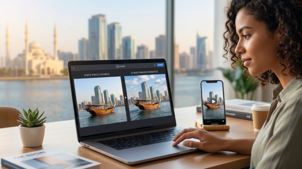 AI image to video tool turning a photo into an animated video