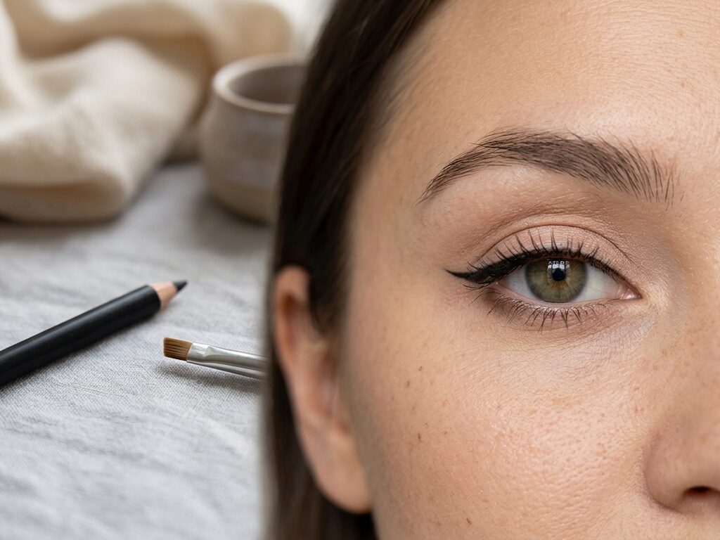 Simple winged eyeliner for beginners